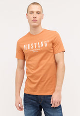 Męska Koszulka Mustang Austin t-shirt Logo Raw Sienna 1015054 7088