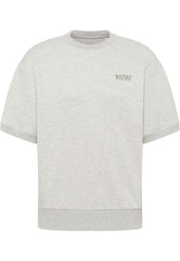 Męska Koszulka Mustang T-shirt Alvarado Whisper White Melange 1015668 2078