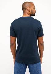 MĘSKA KOSZULKA MUSTANG T-shirt LOGO NADRUK Austin Carbon 1014695 4135