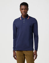 Meska Koszulka Polo Wrangler Ls Polo Shirt Navy 112371506