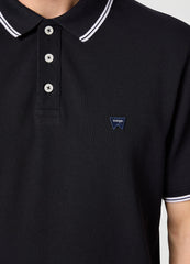 Męska Koszulka Polo Wrangler Polo Shirt Black 112350404