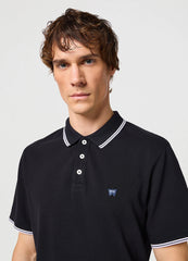 Męska Koszulka Polo Wrangler Polo Shirt Black 112350404