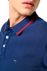 Męska Koszulka Polo Wrangler Polo Shirt Navy 112350403