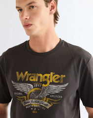 MĘSKA KOSZULKA WRANGLER AMERICANA TEE FADED BLACK 112387009