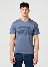 Męska Koszulka Wrangler Americana Tee Grisaille 112371414