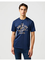 Meska Koszulka Wrangler Americana Tee Navy 112362792
