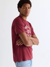 MESKA KOSZULKA WRANGLER AMERICANA TEE RUBY WINE 112377953