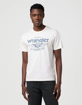 Męska Koszulka Wrangler Americana Tee Worn White 112371417