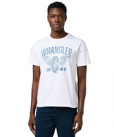 Męska Koszulka Wrangler Americana Tee Worn White 112371475