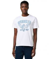 Męska Koszulka Wrangler Americana Tee Worn White 112371475