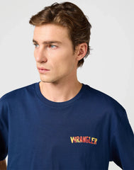 Męska Koszulka Wrangler Big Graphic Tee Navy 112362808