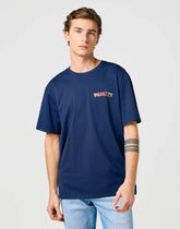 Męska Koszulka Wrangler Big Graphic Tee Navy 112362808