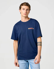 Męska Koszulka Wrangler Big Graphic Tee Navy 112362808
