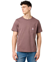 Meska Koszulka Wrangler Cj Pocket Tee Peppercorn 112371500