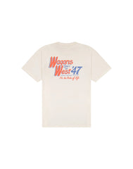 MESKA KOSZULKA WRANGLER GRAPHIC TEE WORN WHITE 112377994