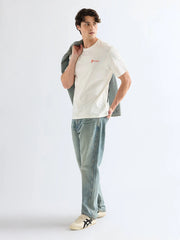 MESKA KOSZULKA WRANGLER GRAPHIC TEE WORN WHITE 112377994