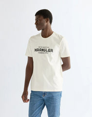 MĘSKA KOSZULKA WRANGLER GRAPHIC TEE WORN WHITE 112387013