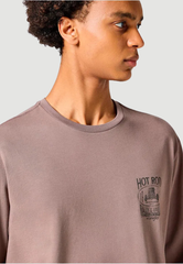 Meska Koszulka Wrangler LS Graphic Tee Iron 112357313