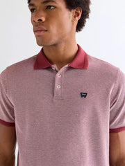 MESKA KOSZULKA WRANGLER REFINED POLO SHIRT RUBY WINE 112377998