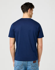Męska Koszulka Wrangler Small Americana Tee Navy 112371410