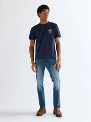 MESKA KOSZULKA WRANGLER SMALL AMERICANA TEE NAVY 112377984