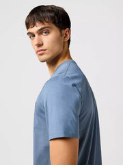 MESKA KOSZULKA WRANGLER SMALL GRAPHIC TEE DUSTY BLUE 112362684