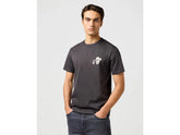 Meska Koszulka Wrangler Small Graphic Tee Faded Black 112362810