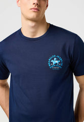 Męska Koszulka Wrangler Small Graphic Tee Navy 112371471
