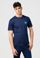 Męska Koszulka Wrangler Small Graphic Tee Navy 112371471