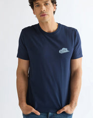 MĘSKA KOSZULKA WRANGLER SMALL LOGO TEE BLACK IRIS 112387006