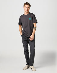 Meska Koszulka Wrangler Small Logo Tee Faded Black 112362800