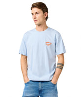 Meska Koszulka Wrangler Small Logo Tee Niagara Mist 112362908