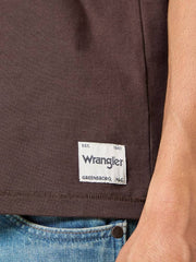 Meska Koszulka Wrangler SS Solid Tee Mole 112357357