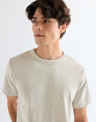 MESKA KOSZULKA WRANGLER SS SOLID TEE OAT MEL 112378012