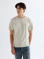 MESKA KOSZULKA WRANGLER SS SOLID TEE OAT MEL 112378012