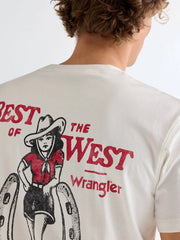 MESKA KOSZULKA WRANGLER VINTAGE TEE WORN WHITE 112378006