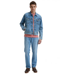 Męska Kurtka Jeansowa Lee Rider Jacket Cut Off 112376451