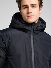 MĘSKA KURTKA LEE HOODED SHORT PUFFER BLACK 112370433