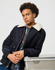 Męska Kurtka Przejściowa Wrangler Corduroy Aviator Black 112357270