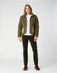 MĘSKA KURTKA PRZEJŚCIOWA WRANGLER WESTERN LINER IVY GREEN W4F4YAXIX 112141369