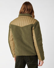 MĘSKA KURTKA PRZEJŚCIOWA WRANGLER WESTERN LINER IVY GREEN W4F4YAXIX 112141369