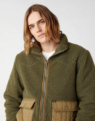 MĘSKA KURTKA PRZEJŚCIOWA WRANGLER WESTERN LINER IVY GREEN W4F4YAXIX 112141369