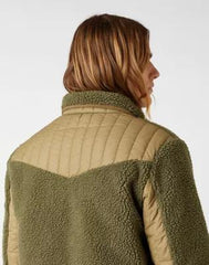 MĘSKA KURTKA PRZEJŚCIOWA WRANGLER WESTERN LINER IVY GREEN W4F4YAXIX 112141369