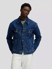 MESKA KURTKA RELAXED RIDER JACKET INDIGO WARP 112376444