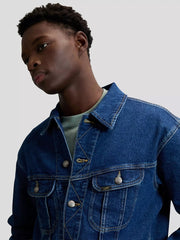 MESKA KURTKA RELAXED RIDER JACKET INDIGO WARP 112376444