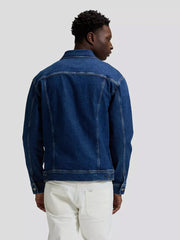 MESKA KURTKA RELAXED RIDER JACKET INDIGO WARP 112376444