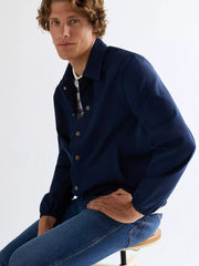 MESKA KURTKA WRANGLER COACHES JACKET NAVY 112377971