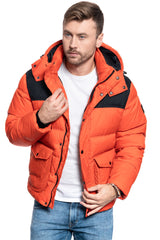 Męska Kurtka Zimowa Lee Puffer Jacket Poinciana L86NSZOL 112122746