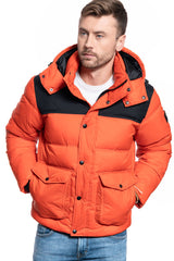 Męska Kurtka Zimowa Lee Puffer Jacket Poinciana L86NSZOL 112122746