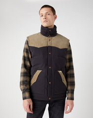 Męska Kurtka Zimowa Wrangler Detachable Sleeve Black 112341105